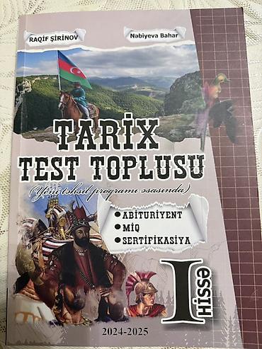 tibbi formalar: Məhsul: “Tarix Test Toplusu” – I hissə (2024–2025) Müəlliflər: Raqif — 1