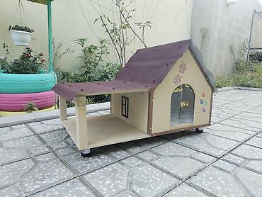 Yuvalar: Müasir dizaynlı ev heyvanı evi – it və pişiklər üçün komfortlu mini ev — 2