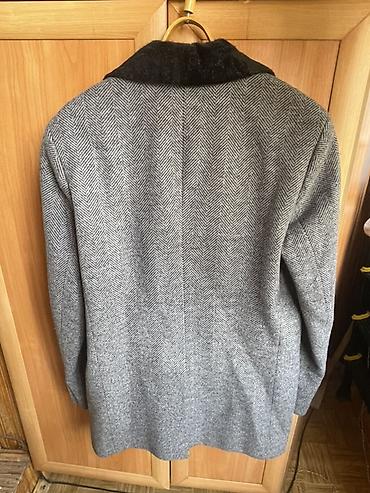 плаш пальто: Мужское пальто, 2XL, Б/у, цвет - Серый, Самовывоз, Платная доставка — 3