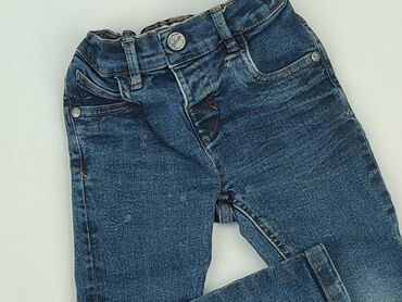 spodnie eleganckie z paskiem: Jeans, Next, 2-3 years, 92/98, condition - Good