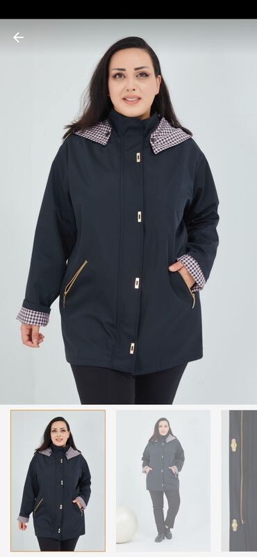 турецкий куртка: Женская куртка 4XL (EU 48), цвет - Синий