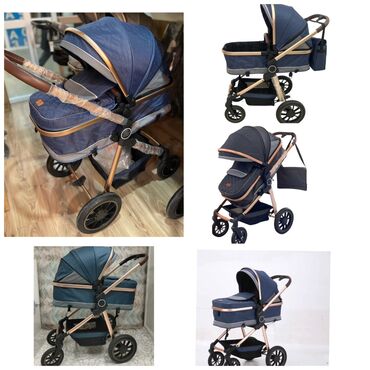 купить бу коляску прогулочную: Коляска, цвет - Голубой