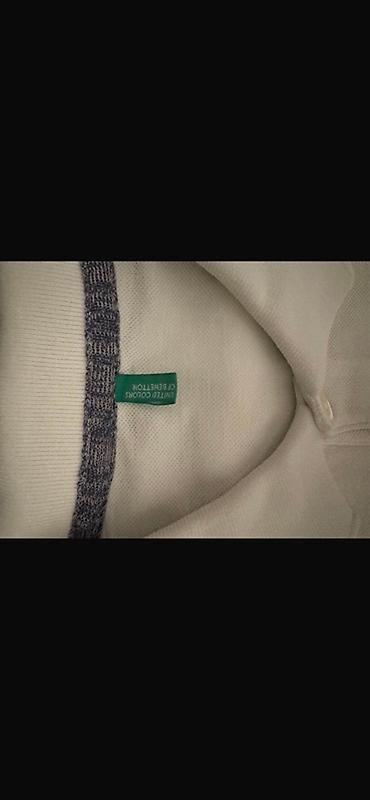 Kişi geyimləri: Polo köynək, Benetton, L, rəng - Ağ — 2