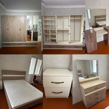 Divanlar: İkinəfərlik çarpayı, Dolab, Termo, 2 tumba, İşlənmiş