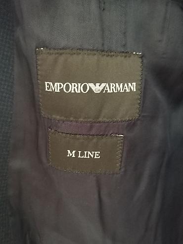 армани двойка: Мужской костюм, M, Emporio Armani, Б/у, цвет - Черный, Платная доставка, Самовывоз — 2