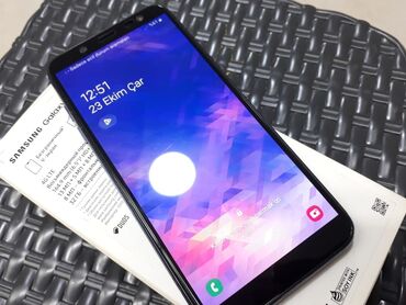 Samsung: Samsung Galaxy A6, 32 GB, rəng - Göy, Zəmanət, Düyməli, Sensor