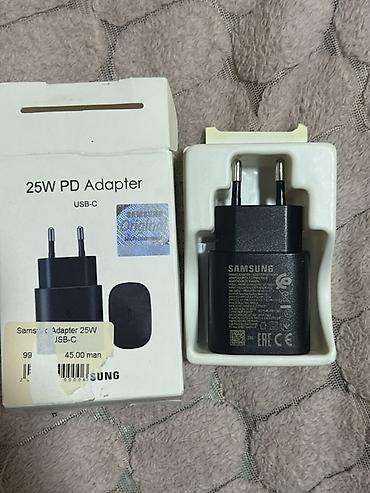 samsung adaptr: Məhsul: Samsung 25W PD Adapter (USB‑C) – Model: EP‑TA800NBEGRU — 1