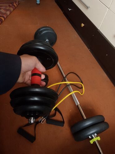 Su nəqliyyatı: Ştanq Qantel 22 kilo hamıs bir yerde Sport juqut Hamıs Tep Tezedi