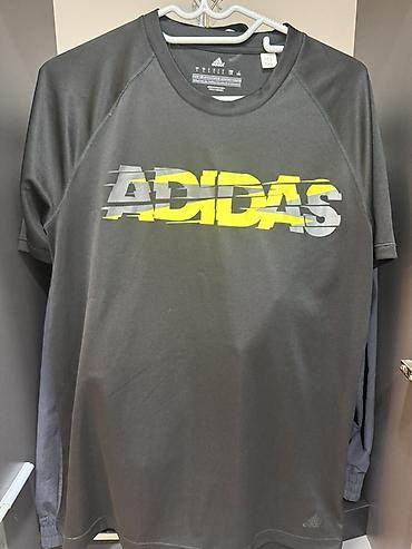 Futbolkalar: Futbolka, Adidas, L, rəng - Boz — 1