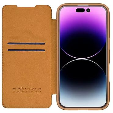 Maske i futrole za telefone: Maska Nillkin Qin Prop za iPhone 16 6.1 braon. Kataloški broj: 216353 — 6