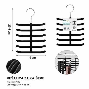 KMT Vešalica za kaiševe 3213727 Praktična vešalica za uredno