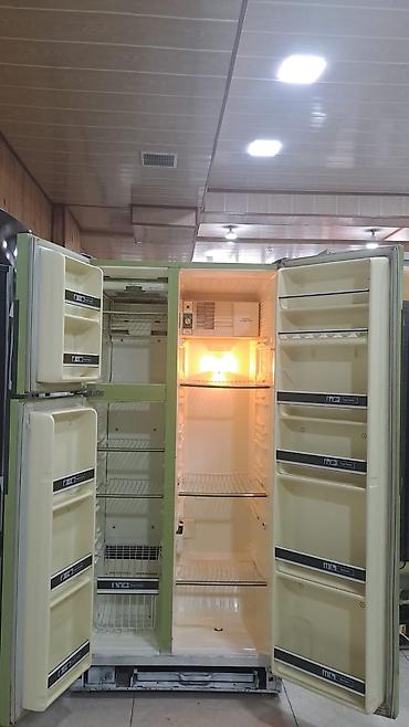 Mətbəx texnikası: İkiqapılı Side-by-Side soyuducu - Rəng: açıq yaşıl (ön panel), krem — 2