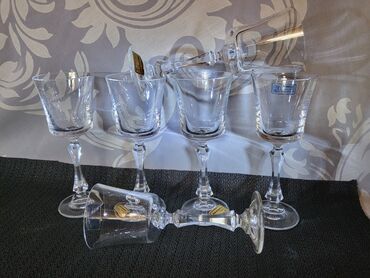 Čaše: Case nove kristal,led kristal Austrija 90te.god. za zestoko pice — 2