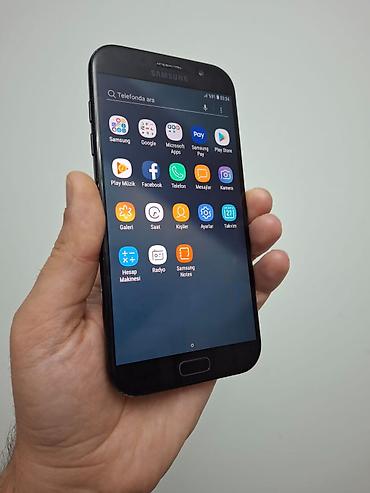 Samsung: Samsung Galaxy A7 2017, 32 GB, rəng - Qara, Barmaq izi — 4