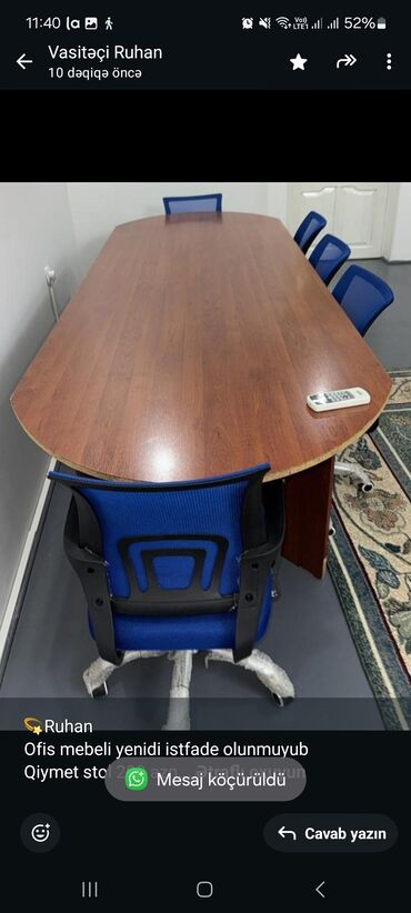 Ofis masaları: Yeni, Konfrans zalı üçün, Oval masa