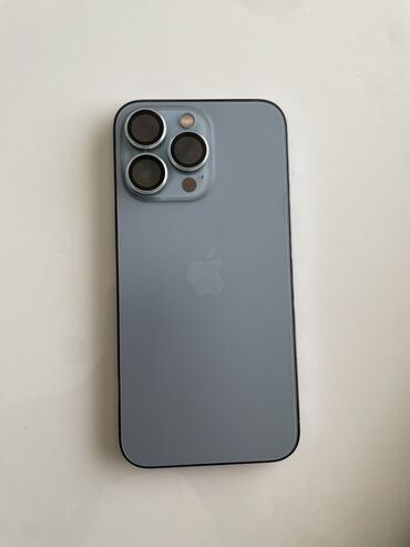 iphone арзан: IPhone 13 Pro, Колдонулган, 256 ГБ, Blue Titanium, Заряддоочу түзүлүш, Коргоочу айнек, Каптама, 77 %