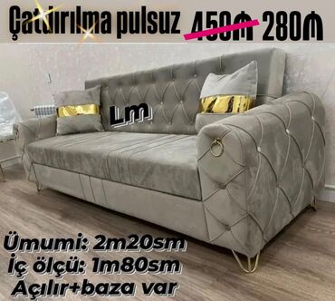 Digər mebel: 💫 *Divan Müasir dizaynla* _*ENDİRİMLƏ*_ 💃🏻 Qiymət : *280 ₼* Yeni və