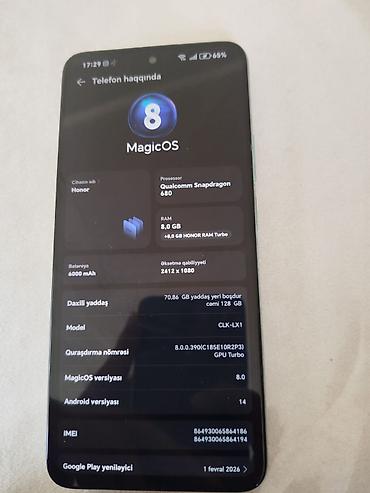 honor x7 b: Model: Honor x7b 128 daxili yaddaş 📌 heç bir donma problemi ola bilmez — 4