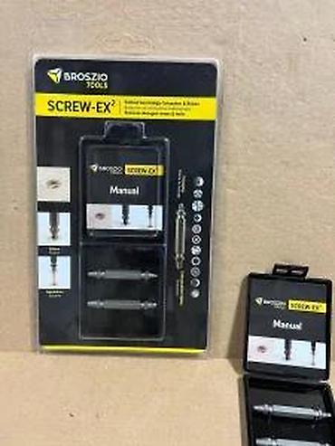 Burgije: BROSZIO TOOLS Screw-EX² – set za vađenje oštećenih šrafova i vijaka - — 8