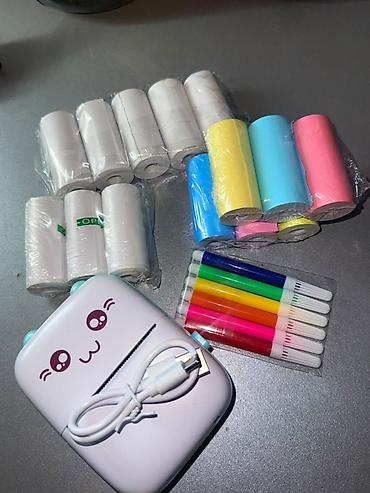 ən ucuz planşetlər: Mini termal cib printeri – Bluetooth ilə işləyən portativ yapışqan — 2