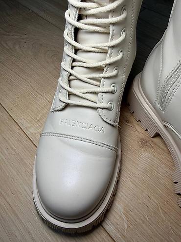 Ботинки и ботильоны: Ботинки, 38, Balenciaga, Б/у, цвет - Белый — 4
