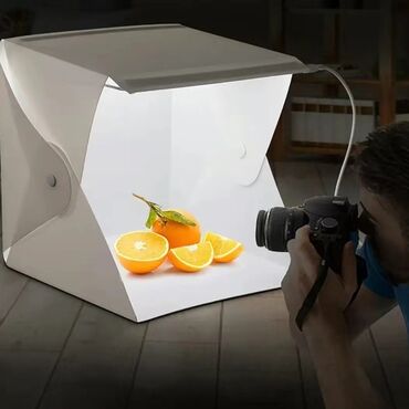 видио камира: Портативная складная LED-фотостудия Создавайте профессиональные