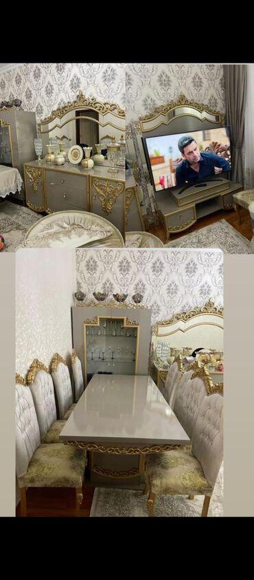 Sifarişlə çarpayılar: İşlənmiş, Komod, Masa və oturacaqlar, Servant