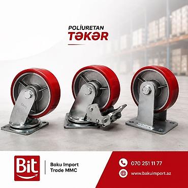 byd baku: Poliuretan təkər - Sənaye və anbar arabaları, stellaj sistemləri — 1