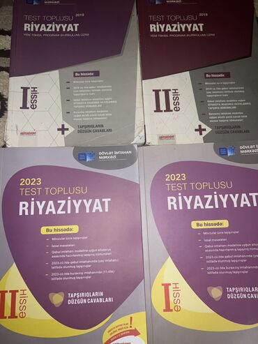 toplu kitablar: Riyaziyyat toplu,köhnə nəşr,yeni nəşr.Təmizdir