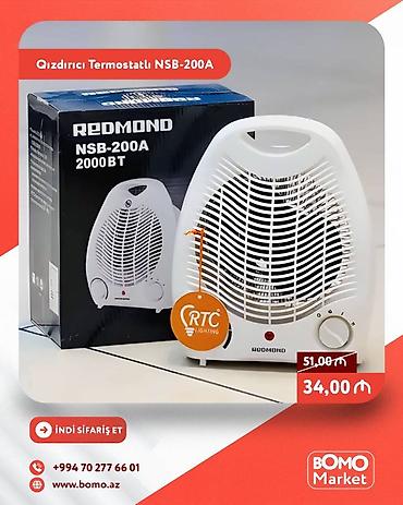 🔥 Qızdırıcı Termostatlı Ev İsidici Fanlı Redmond NSB-200A ✅ Marka lalafo.az -da 🔥 Qızdırıcı Termostatlı Ev İsidici Fanlı Redmond NSB-200A ✅ Marka