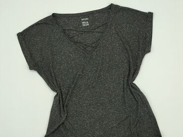 t shirty damskie czarne z nadrukiem: T-shirt, Esmara, M, stan - Dobry