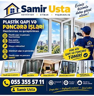 qapi ustasi baki: Plastik Qapi ve Pençere Aliminum qapi pencere hazirlanmasi — 1