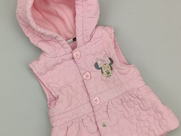 kurtki dziewczęce wiosenne: Vest, Disney, 12-18 months, condition - Good