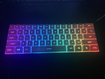 Mauslar: Megagee ts91 Gaming Keyboard Membrane Coxlu Rgb modlari Ag rengi ile