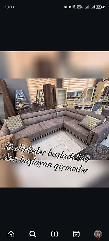 Sifarişlə divanlar: Divan, Qonaq otağı üçün, Parça, Bazasız, Açılmayan — 21