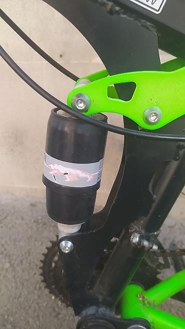 velo mtb: Toba dağ velosipedi – tam amortizasiyalı, yaşıl-qara dizayn — 3