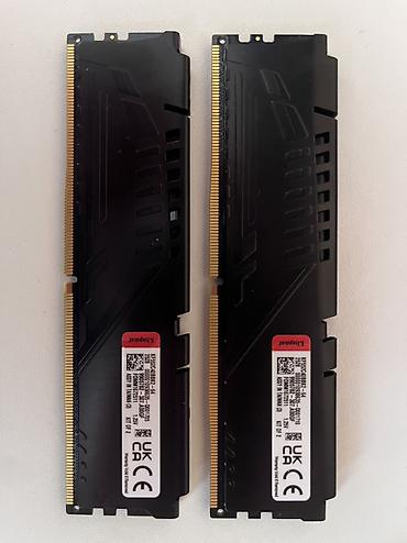 rush wave: Оперативная память (RAM) для ПК, Б/у, Kingston Fury, 64 ГБ, DDR5, 5200 МГц — 2