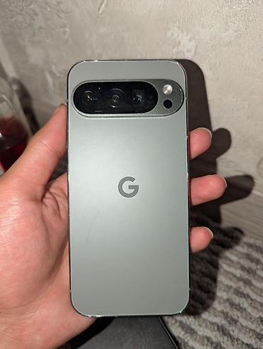 poco 5: Google Pixel 9 Pro, Б/у, 128 ГБ, цвет - Серый, 1 SIM, eSIM — 1