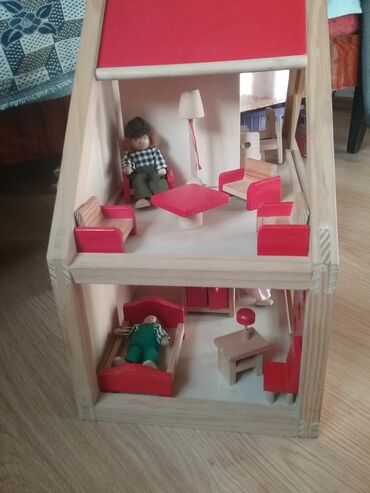 домик для кукл: Домик, мебель, куклы, дерево, Голландия, Турция, прошу 3700 сом, в
