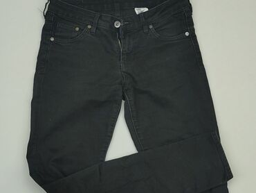 czarne jeansowe spódnice: Jeans, H&M, S (EU 36), condition - Good