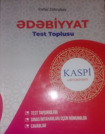 test toplusu biologiya: Ədəbiyyat kaspi test toplusu