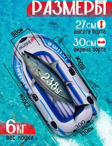 Лодки и комплектующие: Лодка, Гребная, ПВХ — 3