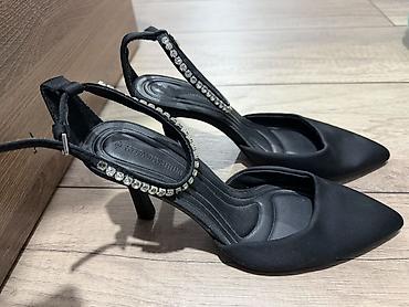 Туфли: Туфли, 37, Stradivarius, Б/у, цвет - Черный, Самовывоз, Платная доставка — 7