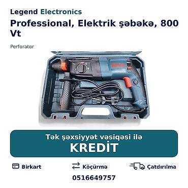 bosch perforator satilir: Elan başlığı: Perforator, Professional, Elektrik şəbəkə, 800 Vt Elan — 1