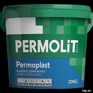 Divar üçün boyalar: Permolit permoplast plastik daxili divar boyası (3.5 KG) — 1