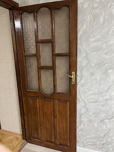 2107 qapi: Taxta şüşəli daxili qapılar dəsti Real alıcıya endirim olunacağ - — 4