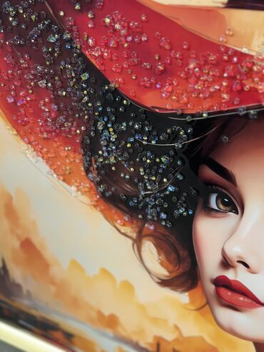 Şəkillər, tablolar: Üzəri epoksid boya ilə örtülmüş, canlı və parlaq görünüşə sahib olan — 15