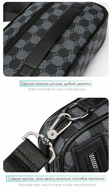 Барсетки: Барсетка, Материал: Комбинированный материал, Застежка на молнии, Новый — 17