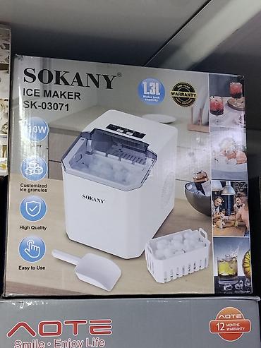 Льдогенератор SOKANY SK-03071 - Емкость резервуара для воды: 1.3 л at lalafo.kg Льдогенератор SOKANY SK-03071 - Емкость резервуара для воды: 1.3 л