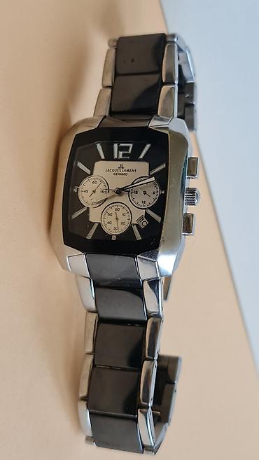 poklon za kuma: Jacques Lemans Ceramic hronograf – muški ručni sat - Kućište — 7